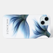 Zeemeermin Glam Tail | Dusty Ice Blue Luster Custo Case-Mate iPhone Case (Achterkant (horizontaal))