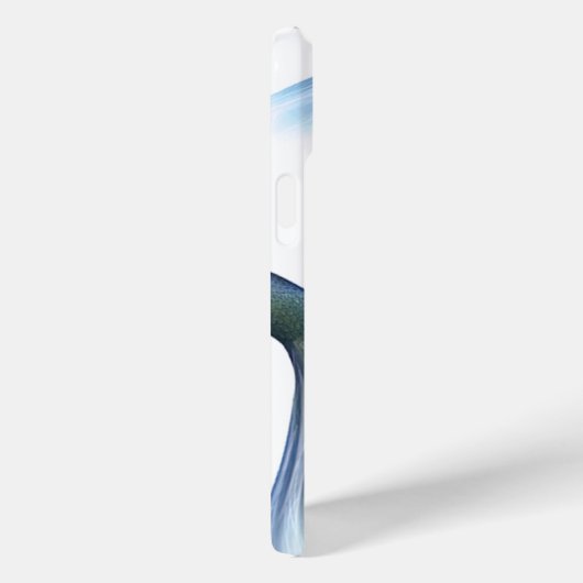 Zeemeermin Glam Tail | Dusty Ice Blue Luster Custo Case-Mate iPhone Case (Achterkant / Rechts)