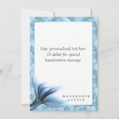 Zeemeermin Glam Tail | Dusty Ice Blue Luster Custo Notitiekaartje (Voorkant)