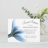 Zeemeermin Glam Tail | Dusty Ice Blue Luster Verja Kaart (Staand voorkant)