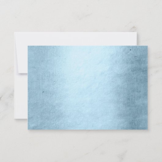 Zeemeermin Glam Tail | Stoffig Ice Blue Luster She RSVP Kaartje (Achterkant)