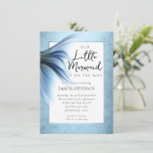 Zeemeermin Glam Tail | Stoffige Ice Blue Luster Do Kaart (Staand voorkant)