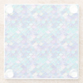 Zeemeermin Glas in lood Glazen Onderzetter (Achterkant)