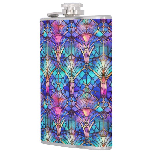 Zeemeermin Glas in lood Heupfles (Links)