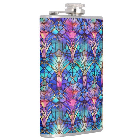 Zeemeermin Glas in lood Heupfles (Rechts)