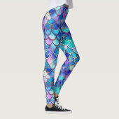 Zeemeermin Glas in lood Leggings (Rechts)