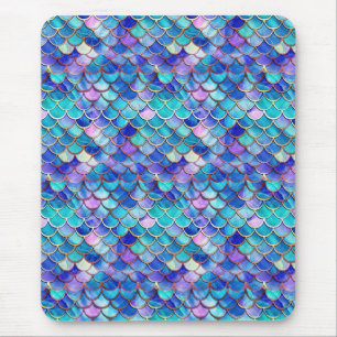 Zeemeermin Glas in lood Muismat