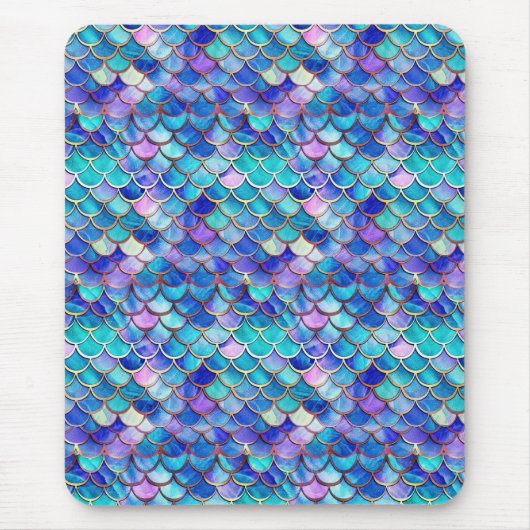 Zeemeermin Glas in lood Muismat (Voorkant)