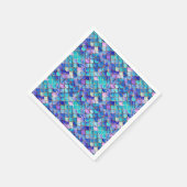 Zeemeermin Glas in lood Servet (Hoek)