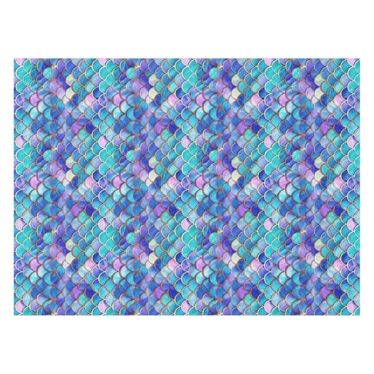 Zeemeermin Glas in lood Tafelkleed (Voorkant (Horizontaal))