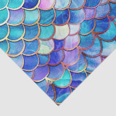 Zeemeermin Glas in lood Tissuepapier (Detail)