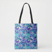 Zeemeermin Glas in lood Tote Bag (Voorkant)