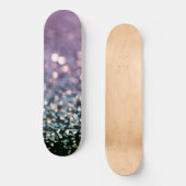 Zeemeermin Glitter Bokeh Glam 1 Persoonlijk Skateboard (Voorkant)