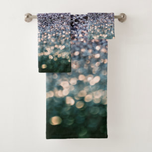 Zeemeermin Glitter Bokeh Glam 2 Bad Handdoek