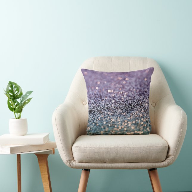 Zeemeermin Glitter Bokeh Glam 2 Kussen (Stoel)