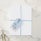 Zeemeermin Glitter Favor Bedankt Label Cadeaulabel (Met Touw)