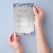 Zeemeermin glitter pailletten prijslijst flyer (Hand)