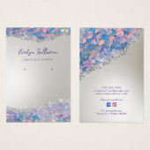 Zeemeermin glitter pailletten sieraden display kaa visitekaartje (Voorkant /achterkant)