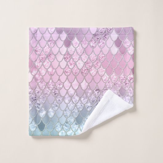 Zeemeermin Glitter Scales #2 Bad Handdoek (Wasdoekje)