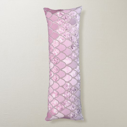 Zeemeermin Glitter Scales #2 Lichaamskussen (Achterkant (Verticaal))