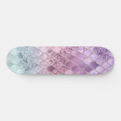Zeemeermin Glitter Scales #2a (Faux Glitter) #glim Persoonlijk Skateboard (Horizontaal)