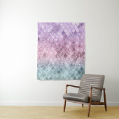 Zeemeermin Glitter Scales #2a (Faux Glitter) #glim Wandkleed (In situ)