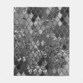 Zeemeermin Glitter Scales #7 (Faux Glitter) #giny Fleece Deken (Voorkant)