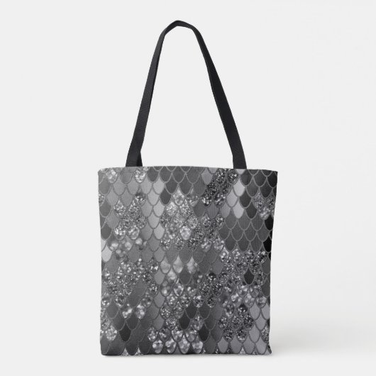 Zeemeermin Glitter Scales #7 (Faux Glitter) #giny Tote Bag (Achterkant)