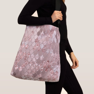 Zeemeermin Glitter Scales #8 (Faux Glitter) Crossbody Tas