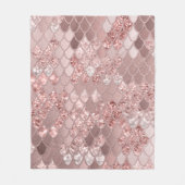 Zeemeermin Glitter Scales #8 (Faux Glitter) Fleece Deken (Voorkant)