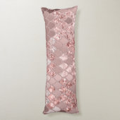 Zeemeermin Glitter Scales #8 (Faux Glitter) Lichaamskussen (Achterkant (Verticaal))