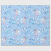  Zeemeermin Glitter Sparkle Cadeaupapier (Vlak)