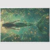 Zeemeermin Golden Glow Decoupage Tissuepapier (Voorkant)