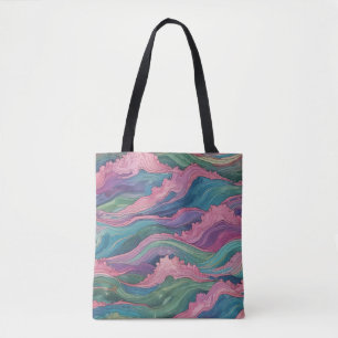Zeemeermin Golven Tote Bag