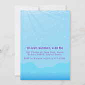 Zeemeermin Grappig Kat Gesponnen meid Zwembad Part Kaart (Achterkant)