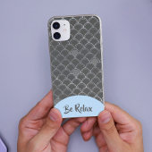 Zeemeermin grijze schalen iPhone Case