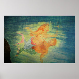 Zeemeermin grot liefde  poster