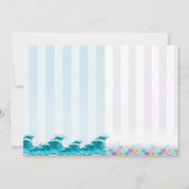 Zeemeermin haai verjaardagsfeestje uitnodiging bro (Achterkant)