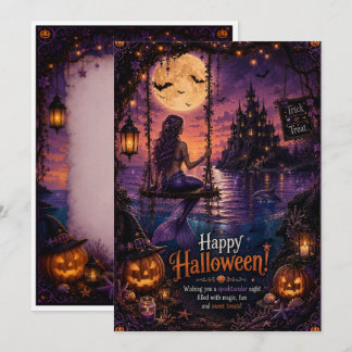 zeemeermin halloween kaart