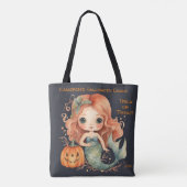 Zeemeermin Halloween Snoep Trick or treat Tote Bag (Achterkant)