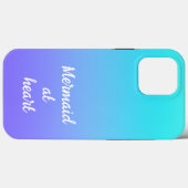 Zeemeermin Hart Gradiënt Hoesje-Mate iPhone Hoesje (Achterkant (horizontaal))