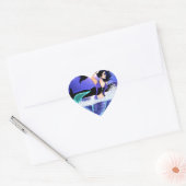Zeemeermin hart Sticker (Envelop)