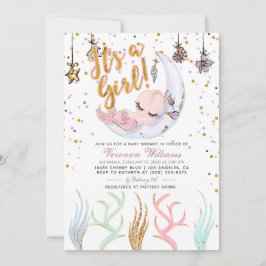 Zeemeermin Het is een Meisje Baby shower Kaart