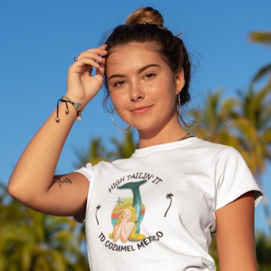 ZEEMEERMIN HOGE STAART "NAAM UW STRAND" T-shirt