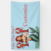Zeemeermin Holding Lobsters Thunder_Cove Spandoek (Verticaal)