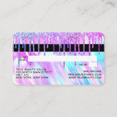 Zeemeermin Holografische Glitter Druppels Gift Cre Visitekaartje (Achterkant)