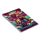 Zeemeermin Hondenliefhebber gepersonaliseerd tijds Notitieboek (Rechterzijde)