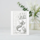 Zeemeermin Illustratie door Frederick Stuart Churc Briefkaart (Staand voorkant)