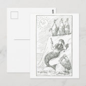 Zeemeermin Illustratie door Frederick Stuart Churc Briefkaart (Voorkant / Achterkant)