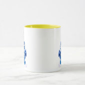 Zeemeermin Illustratie Zee-Blauw Anker Mok (Midden)
